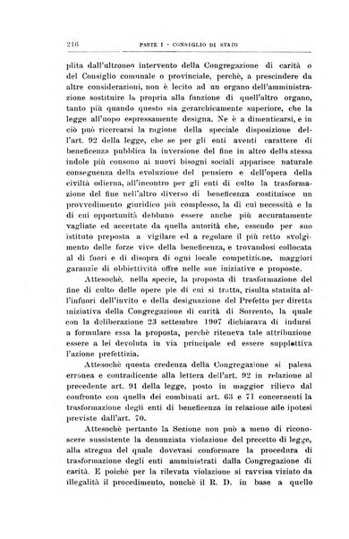 La giustizia amministrativa raccolta di decisioni e pareri del Consiglio di Stato, decisioni della Corte dei conti, sentenze della Cassazione di Roma, e decisioni delle Giunte provinciali amministrative