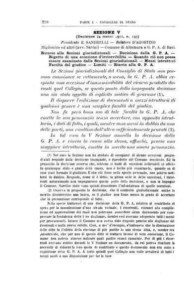 La giustizia amministrativa raccolta di decisioni e pareri del Consiglio di Stato, decisioni della Corte dei conti, sentenze della Cassazione di Roma, e decisioni delle Giunte provinciali amministrative