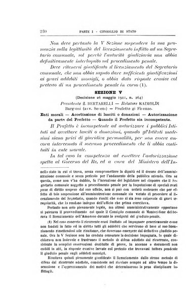 La giustizia amministrativa raccolta di decisioni e pareri del Consiglio di Stato, decisioni della Corte dei conti, sentenze della Cassazione di Roma, e decisioni delle Giunte provinciali amministrative