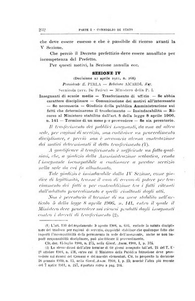 La giustizia amministrativa raccolta di decisioni e pareri del Consiglio di Stato, decisioni della Corte dei conti, sentenze della Cassazione di Roma, e decisioni delle Giunte provinciali amministrative