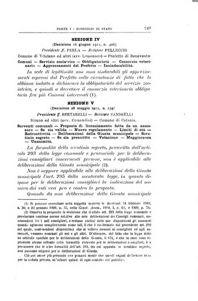 La giustizia amministrativa raccolta di decisioni e pareri del Consiglio di Stato, decisioni della Corte dei conti, sentenze della Cassazione di Roma, e decisioni delle Giunte provinciali amministrative