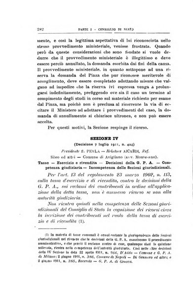 La giustizia amministrativa raccolta di decisioni e pareri del Consiglio di Stato, decisioni della Corte dei conti, sentenze della Cassazione di Roma, e decisioni delle Giunte provinciali amministrative