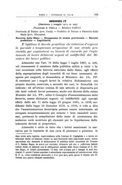 La giustizia amministrativa raccolta di decisioni e pareri del Consiglio di Stato, decisioni della Corte dei conti, sentenze della Cassazione di Roma, e decisioni delle Giunte provinciali amministrative