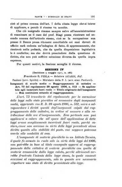 La giustizia amministrativa raccolta di decisioni e pareri del Consiglio di Stato, decisioni della Corte dei conti, sentenze della Cassazione di Roma, e decisioni delle Giunte provinciali amministrative