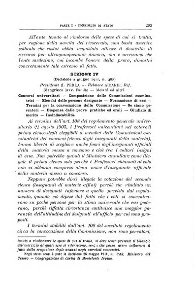 La giustizia amministrativa raccolta di decisioni e pareri del Consiglio di Stato, decisioni della Corte dei conti, sentenze della Cassazione di Roma, e decisioni delle Giunte provinciali amministrative