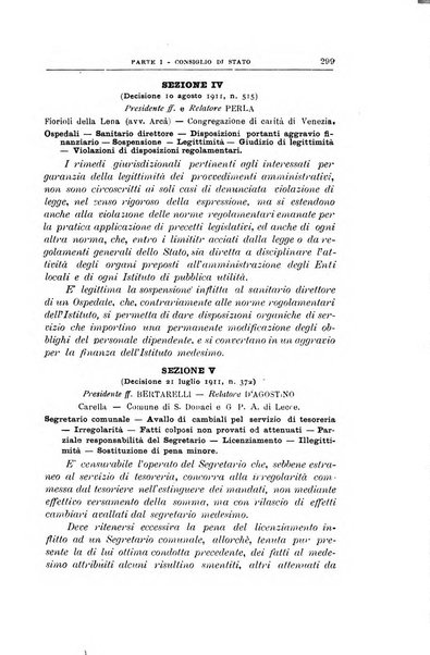 La giustizia amministrativa raccolta di decisioni e pareri del Consiglio di Stato, decisioni della Corte dei conti, sentenze della Cassazione di Roma, e decisioni delle Giunte provinciali amministrative