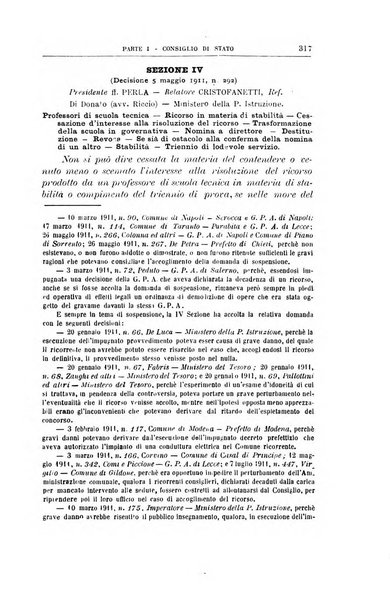 La giustizia amministrativa raccolta di decisioni e pareri del Consiglio di Stato, decisioni della Corte dei conti, sentenze della Cassazione di Roma, e decisioni delle Giunte provinciali amministrative