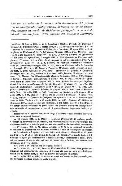 La giustizia amministrativa raccolta di decisioni e pareri del Consiglio di Stato, decisioni della Corte dei conti, sentenze della Cassazione di Roma, e decisioni delle Giunte provinciali amministrative