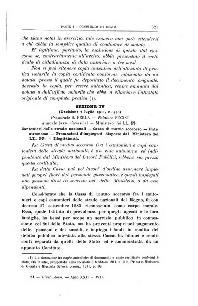 La giustizia amministrativa raccolta di decisioni e pareri del Consiglio di Stato, decisioni della Corte dei conti, sentenze della Cassazione di Roma, e decisioni delle Giunte provinciali amministrative