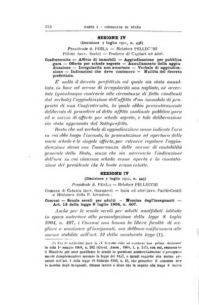 La giustizia amministrativa raccolta di decisioni e pareri del Consiglio di Stato, decisioni della Corte dei conti, sentenze della Cassazione di Roma, e decisioni delle Giunte provinciali amministrative