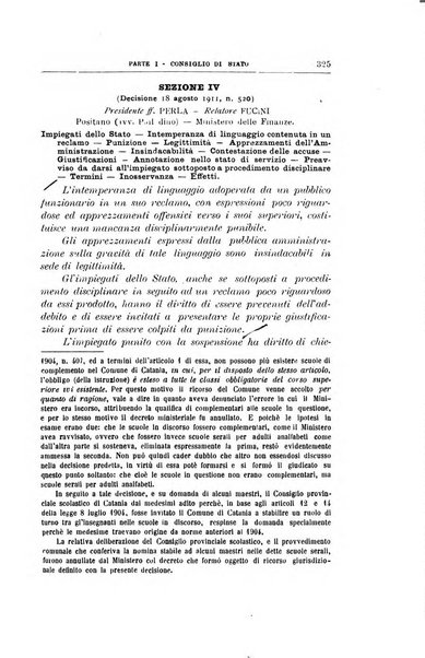 La giustizia amministrativa raccolta di decisioni e pareri del Consiglio di Stato, decisioni della Corte dei conti, sentenze della Cassazione di Roma, e decisioni delle Giunte provinciali amministrative