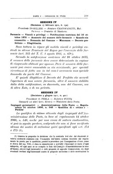 La giustizia amministrativa raccolta di decisioni e pareri del Consiglio di Stato, decisioni della Corte dei conti, sentenze della Cassazione di Roma, e decisioni delle Giunte provinciali amministrative