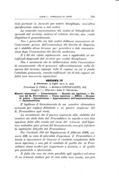 La giustizia amministrativa raccolta di decisioni e pareri del Consiglio di Stato, decisioni della Corte dei conti, sentenze della Cassazione di Roma, e decisioni delle Giunte provinciali amministrative