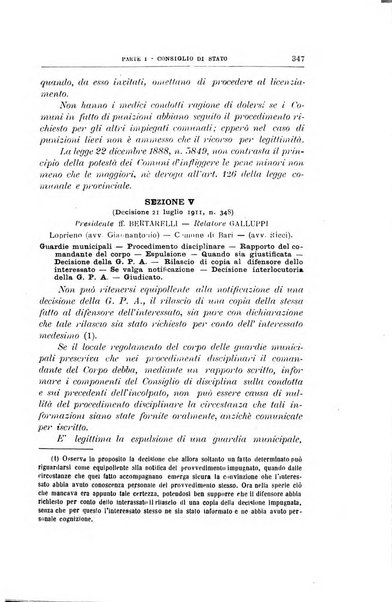 La giustizia amministrativa raccolta di decisioni e pareri del Consiglio di Stato, decisioni della Corte dei conti, sentenze della Cassazione di Roma, e decisioni delle Giunte provinciali amministrative