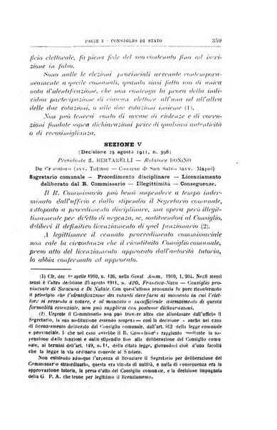 La giustizia amministrativa raccolta di decisioni e pareri del Consiglio di Stato, decisioni della Corte dei conti, sentenze della Cassazione di Roma, e decisioni delle Giunte provinciali amministrative