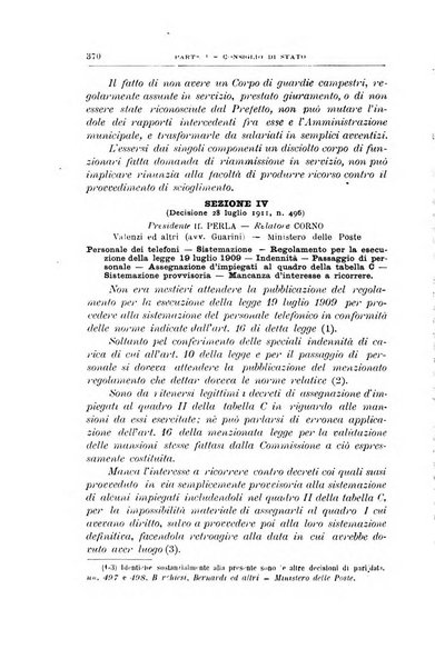 La giustizia amministrativa raccolta di decisioni e pareri del Consiglio di Stato, decisioni della Corte dei conti, sentenze della Cassazione di Roma, e decisioni delle Giunte provinciali amministrative