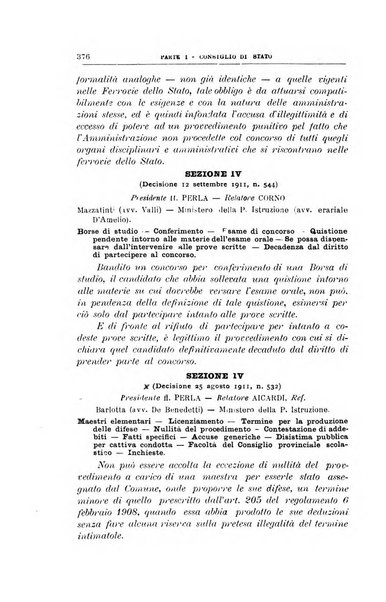 La giustizia amministrativa raccolta di decisioni e pareri del Consiglio di Stato, decisioni della Corte dei conti, sentenze della Cassazione di Roma, e decisioni delle Giunte provinciali amministrative