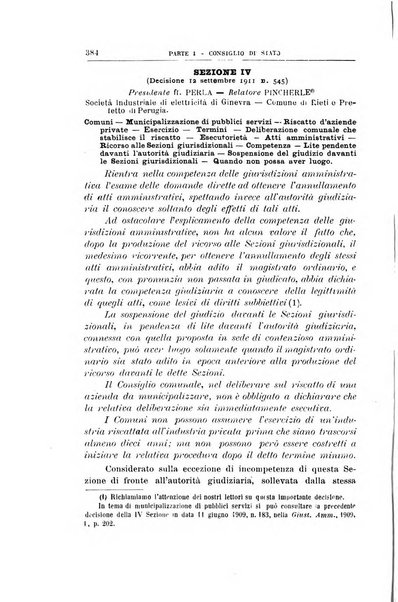 La giustizia amministrativa raccolta di decisioni e pareri del Consiglio di Stato, decisioni della Corte dei conti, sentenze della Cassazione di Roma, e decisioni delle Giunte provinciali amministrative