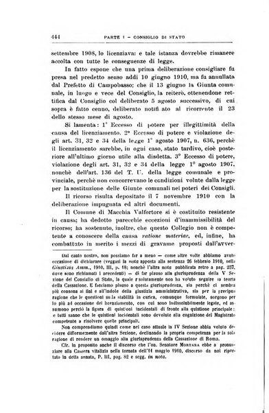 La giustizia amministrativa raccolta di decisioni e pareri del Consiglio di Stato, decisioni della Corte dei conti, sentenze della Cassazione di Roma, e decisioni delle Giunte provinciali amministrative