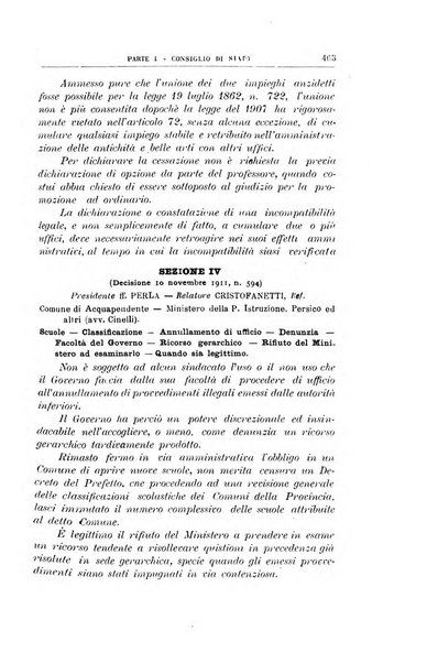 La giustizia amministrativa raccolta di decisioni e pareri del Consiglio di Stato, decisioni della Corte dei conti, sentenze della Cassazione di Roma, e decisioni delle Giunte provinciali amministrative