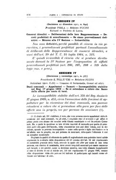 La giustizia amministrativa raccolta di decisioni e pareri del Consiglio di Stato, decisioni della Corte dei conti, sentenze della Cassazione di Roma, e decisioni delle Giunte provinciali amministrative