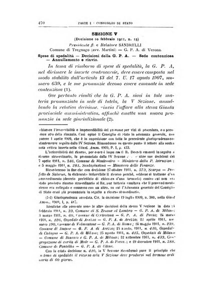 La giustizia amministrativa raccolta di decisioni e pareri del Consiglio di Stato, decisioni della Corte dei conti, sentenze della Cassazione di Roma, e decisioni delle Giunte provinciali amministrative