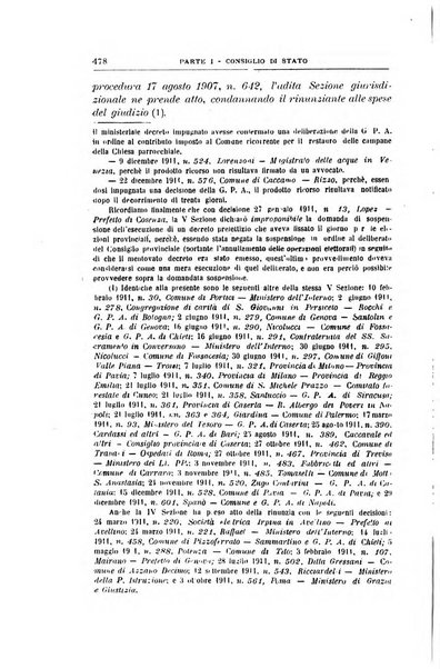 La giustizia amministrativa raccolta di decisioni e pareri del Consiglio di Stato, decisioni della Corte dei conti, sentenze della Cassazione di Roma, e decisioni delle Giunte provinciali amministrative