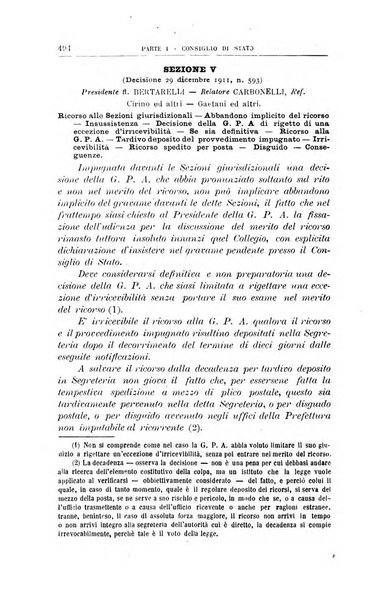 La giustizia amministrativa raccolta di decisioni e pareri del Consiglio di Stato, decisioni della Corte dei conti, sentenze della Cassazione di Roma, e decisioni delle Giunte provinciali amministrative