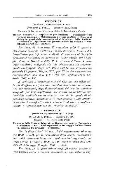 La giustizia amministrativa raccolta di decisioni e pareri del Consiglio di Stato, decisioni della Corte dei conti, sentenze della Cassazione di Roma, e decisioni delle Giunte provinciali amministrative