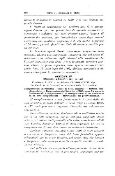 La giustizia amministrativa raccolta di decisioni e pareri del Consiglio di Stato, decisioni della Corte dei conti, sentenze della Cassazione di Roma, e decisioni delle Giunte provinciali amministrative