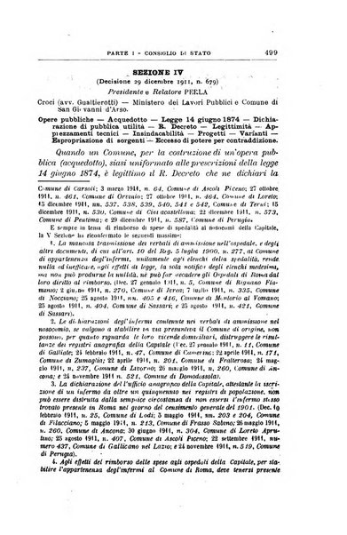 La giustizia amministrativa raccolta di decisioni e pareri del Consiglio di Stato, decisioni della Corte dei conti, sentenze della Cassazione di Roma, e decisioni delle Giunte provinciali amministrative