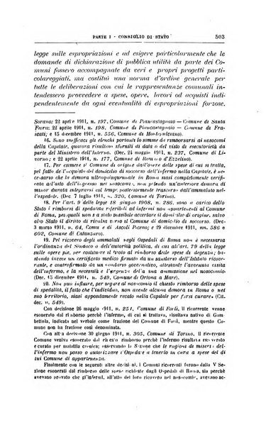 La giustizia amministrativa raccolta di decisioni e pareri del Consiglio di Stato, decisioni della Corte dei conti, sentenze della Cassazione di Roma, e decisioni delle Giunte provinciali amministrative