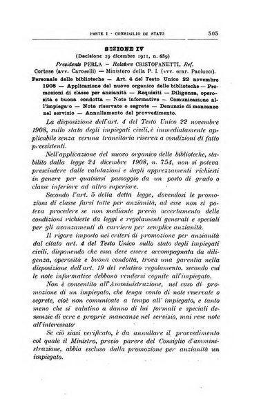 La giustizia amministrativa raccolta di decisioni e pareri del Consiglio di Stato, decisioni della Corte dei conti, sentenze della Cassazione di Roma, e decisioni delle Giunte provinciali amministrative