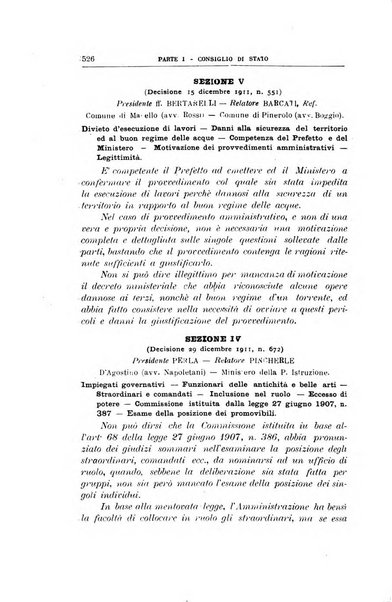 La giustizia amministrativa raccolta di decisioni e pareri del Consiglio di Stato, decisioni della Corte dei conti, sentenze della Cassazione di Roma, e decisioni delle Giunte provinciali amministrative