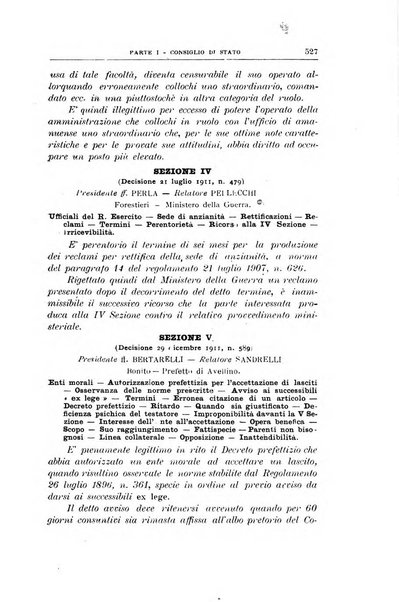 La giustizia amministrativa raccolta di decisioni e pareri del Consiglio di Stato, decisioni della Corte dei conti, sentenze della Cassazione di Roma, e decisioni delle Giunte provinciali amministrative