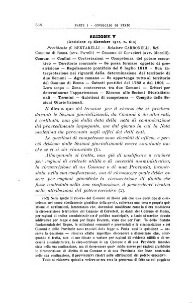 La giustizia amministrativa raccolta di decisioni e pareri del Consiglio di Stato, decisioni della Corte dei conti, sentenze della Cassazione di Roma, e decisioni delle Giunte provinciali amministrative