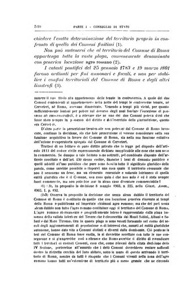 La giustizia amministrativa raccolta di decisioni e pareri del Consiglio di Stato, decisioni della Corte dei conti, sentenze della Cassazione di Roma, e decisioni delle Giunte provinciali amministrative