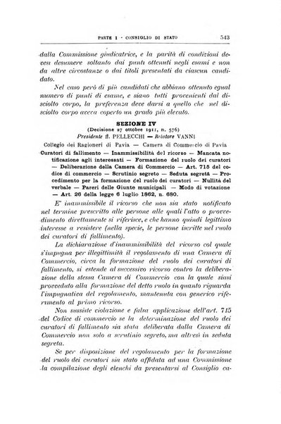 La giustizia amministrativa raccolta di decisioni e pareri del Consiglio di Stato, decisioni della Corte dei conti, sentenze della Cassazione di Roma, e decisioni delle Giunte provinciali amministrative