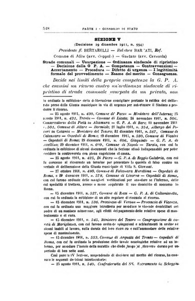 La giustizia amministrativa raccolta di decisioni e pareri del Consiglio di Stato, decisioni della Corte dei conti, sentenze della Cassazione di Roma, e decisioni delle Giunte provinciali amministrative