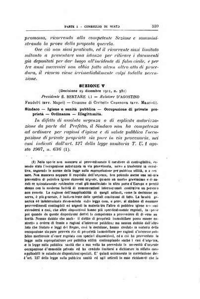 La giustizia amministrativa raccolta di decisioni e pareri del Consiglio di Stato, decisioni della Corte dei conti, sentenze della Cassazione di Roma, e decisioni delle Giunte provinciali amministrative