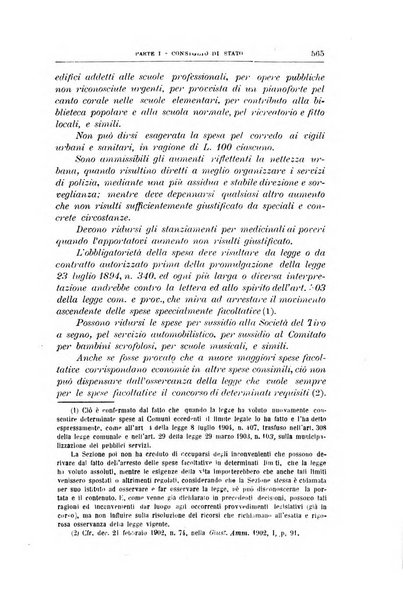 La giustizia amministrativa raccolta di decisioni e pareri del Consiglio di Stato, decisioni della Corte dei conti, sentenze della Cassazione di Roma, e decisioni delle Giunte provinciali amministrative