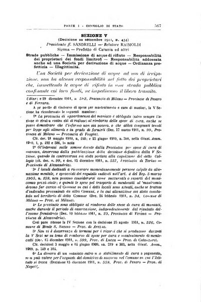 La giustizia amministrativa raccolta di decisioni e pareri del Consiglio di Stato, decisioni della Corte dei conti, sentenze della Cassazione di Roma, e decisioni delle Giunte provinciali amministrative