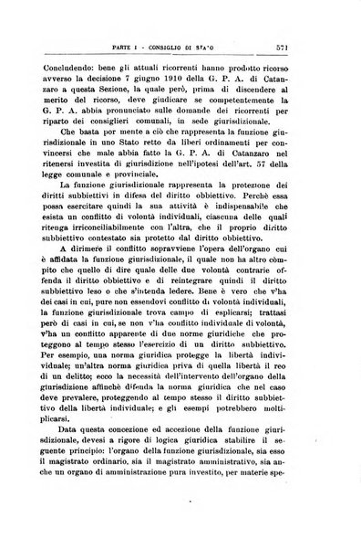 La giustizia amministrativa raccolta di decisioni e pareri del Consiglio di Stato, decisioni della Corte dei conti, sentenze della Cassazione di Roma, e decisioni delle Giunte provinciali amministrative