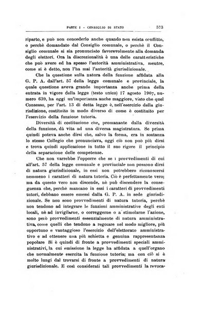 La giustizia amministrativa raccolta di decisioni e pareri del Consiglio di Stato, decisioni della Corte dei conti, sentenze della Cassazione di Roma, e decisioni delle Giunte provinciali amministrative