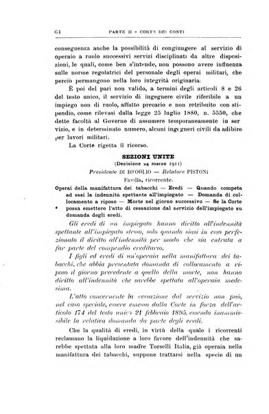 La giustizia amministrativa raccolta di decisioni e pareri del Consiglio di Stato, decisioni della Corte dei conti, sentenze della Cassazione di Roma, e decisioni delle Giunte provinciali amministrative