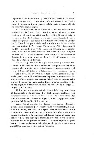 La giustizia amministrativa raccolta di decisioni e pareri del Consiglio di Stato, decisioni della Corte dei conti, sentenze della Cassazione di Roma, e decisioni delle Giunte provinciali amministrative