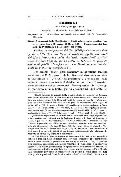 La giustizia amministrativa raccolta di decisioni e pareri del Consiglio di Stato, decisioni della Corte dei conti, sentenze della Cassazione di Roma, e decisioni delle Giunte provinciali amministrative