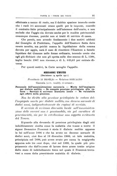 La giustizia amministrativa raccolta di decisioni e pareri del Consiglio di Stato, decisioni della Corte dei conti, sentenze della Cassazione di Roma, e decisioni delle Giunte provinciali amministrative