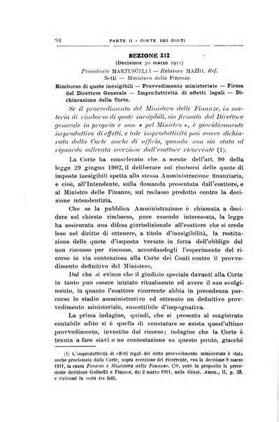 La giustizia amministrativa raccolta di decisioni e pareri del Consiglio di Stato, decisioni della Corte dei conti, sentenze della Cassazione di Roma, e decisioni delle Giunte provinciali amministrative