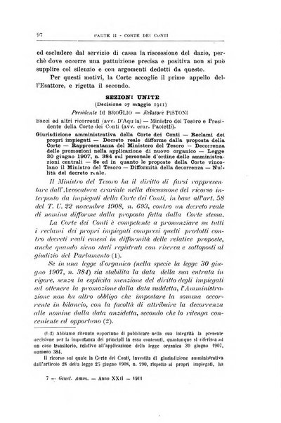 La giustizia amministrativa raccolta di decisioni e pareri del Consiglio di Stato, decisioni della Corte dei conti, sentenze della Cassazione di Roma, e decisioni delle Giunte provinciali amministrative